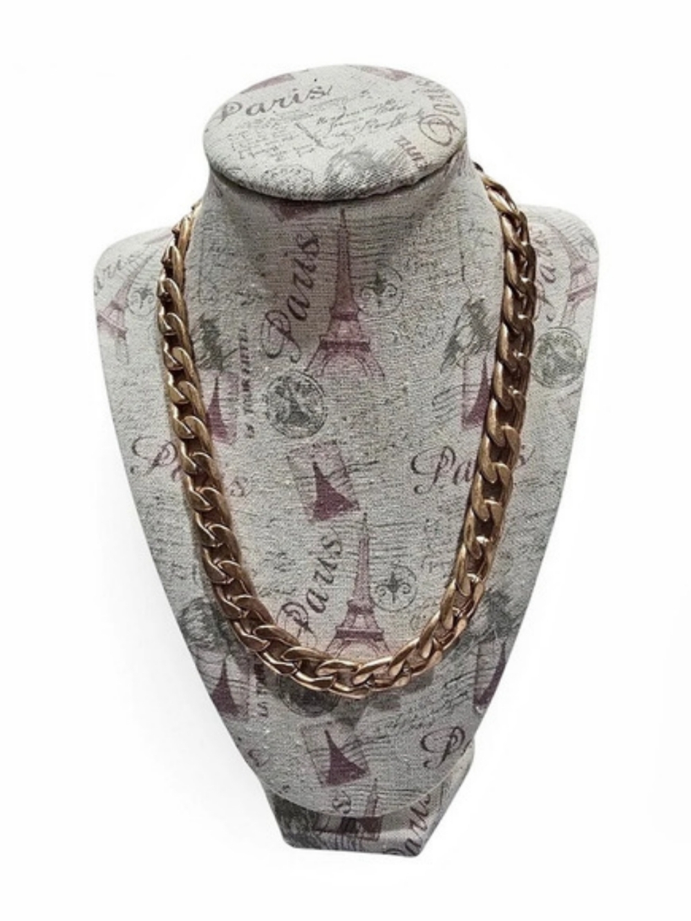 ZARA Gold-Tone Heavy Brass Chain Necklace 14"